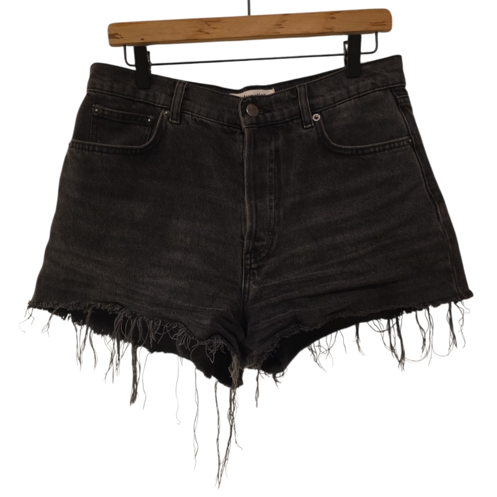 Reformation, Jean Cut Off Shorts, Frayed Hemline, Non-Stretch, Women's Sz 28, L-